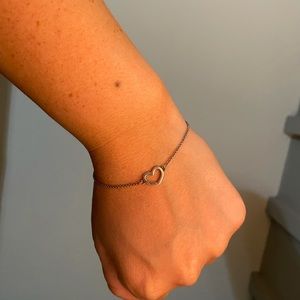 James Avery Petite Heart Link Bracelet